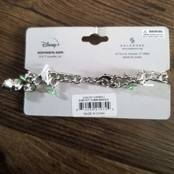 Disney Star Wars Boba Fett Charm Bracelet - Picture 2 of 8